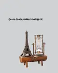Dekoratif Kum Saati – Ahşap Malzeme, Hediyelik Masa Aksesuarı-5