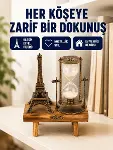 Dekoratif Kum Saati – Ahşap Malzeme, Hediyelik Masa Aksesuarı-1