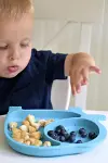 Bebek ve Çocuk için Sevimli Fil Model Desenli Yemek Bebek Mama Kabı Bölmeli Tabak-7
