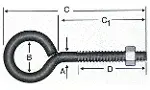 Kapalı Metrik Kanca M5 / 21x100 - 100 Adet-2