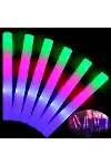 Led Işıklı 3 Modlu Kauçuk Işıklı Sünger Parti Çubuk Sopa - 46 cm (6’lı Paket)-4