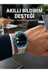 Akıllı Saat Çelik Kordonlu Amoled Ekran Android ve İOS Uyumlu Çağrı Cevaplayabilen Yeni Nesil-1