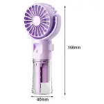 4 Kademeli Spreyli Şarjlı El Fanı – Boyuna Asılabilir USB Şarjlı Taşınabilir Mini Fan F4-5