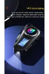 Q58-MAX Radyolu 2 Kişi Bağlantılı Bluetooth Kask Kulaklık Ekranlı Fenerli Müzik ve Telsiz Intercom-5