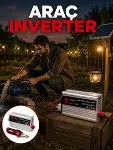 Akü Gücünü Ev Elektriğine Dönüştüren Güçlü İnvertör 1500W-1