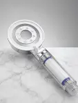 Şeffaf Filtre Hazneli Duş Başlığı Güçlü Akışlı Pratik Banyo Duşu-4