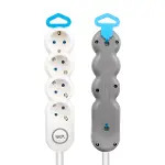 Vea VE-2S4S 4’Lü 1.5 Metre Kablolu Anahtarlı Grup Priz-5