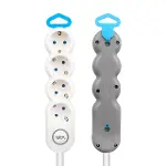 Vea VE-2S4S 4’Lü 1.5 Metre Kablolu Anahtarlı Grup Priz-1