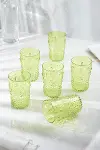 Akrilik Yeşil 6'lı Kısa Bardak & Su Meşrubat Kahve Yanı Bardağı 400 ml ( Cam Değildir )-2