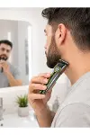 Erkek Saç Sakal Kesme Makinesi Profesyonel T Bıçaklı USB Şarjlı Ense Favori Düzeltme Makinesi-4