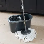 Kendinden Sıkma Paspas ve Kova Seti, 16 Litre, Gri-8