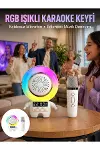 Karaoke Özellikli Astronot Bluetooth Hoparlör Kablosuz Mikrofonlu-1