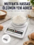 10 Kg Kapasiteli LCD Ekranlı Dijital Mutfak Tartıs Yeni Nesil-1