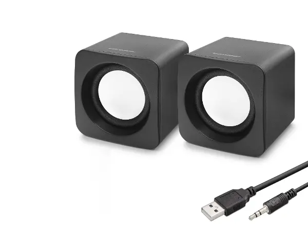 Masaüstü Hoparlör 2.0 Kanal Usb 3.5 Mm Siyah HD6055