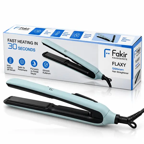 25MM SERAMİK PLAKA HIZLI ISINMA - 360° DÖNEBİLEN KABLO MAX 210° SICAKLIK SAÇ DÜZLEŞTİRİCİ FLAXY (4745)