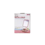 DİKDÖRTGEN 7 INC LEDLİ - USB ŞARJLI MAKYAJ AYNASI 90° AÇI AYARLI TAKILI AYAK RENKLİ PLS İ11-017 (4745)-5