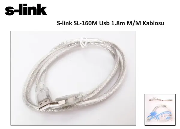 SL-160M 1.8 Metre Usb Kablosu (M/M)