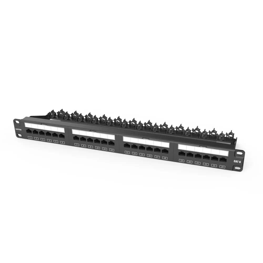 CAT6 UTP 24 PORT RJ45 PATCH PANEL (T003A)