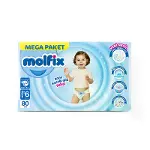 Molfix Mega Paket Bebek Bezi 6 Beden 15+ Kg 80 Adet-1