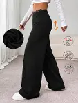 Kadın Yüksekbel Dantelli Paçaya Doğru Geniş Modal Pantolon-2